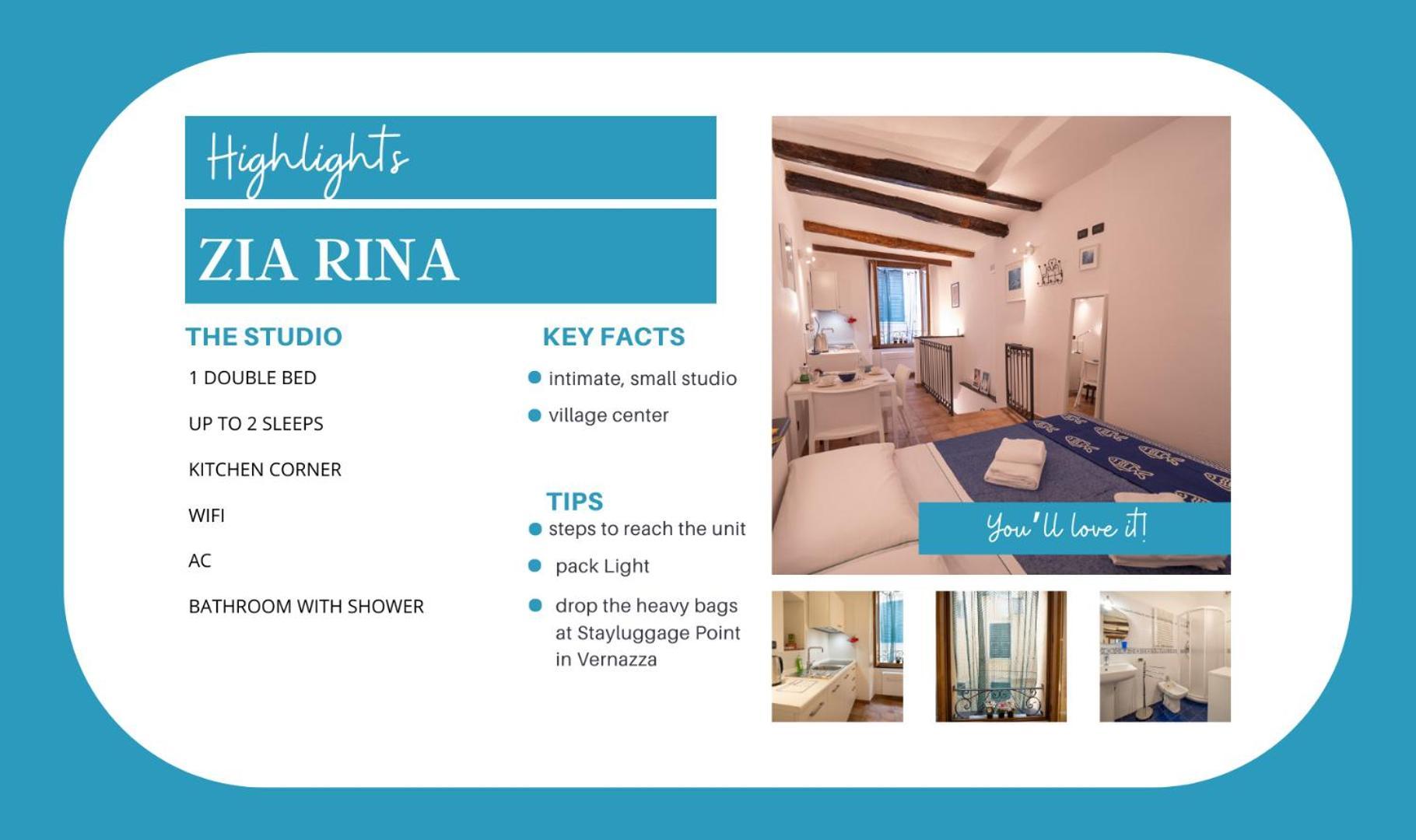 Zia Rina Studio เวอนาซซา ภายนอก รูปภาพ